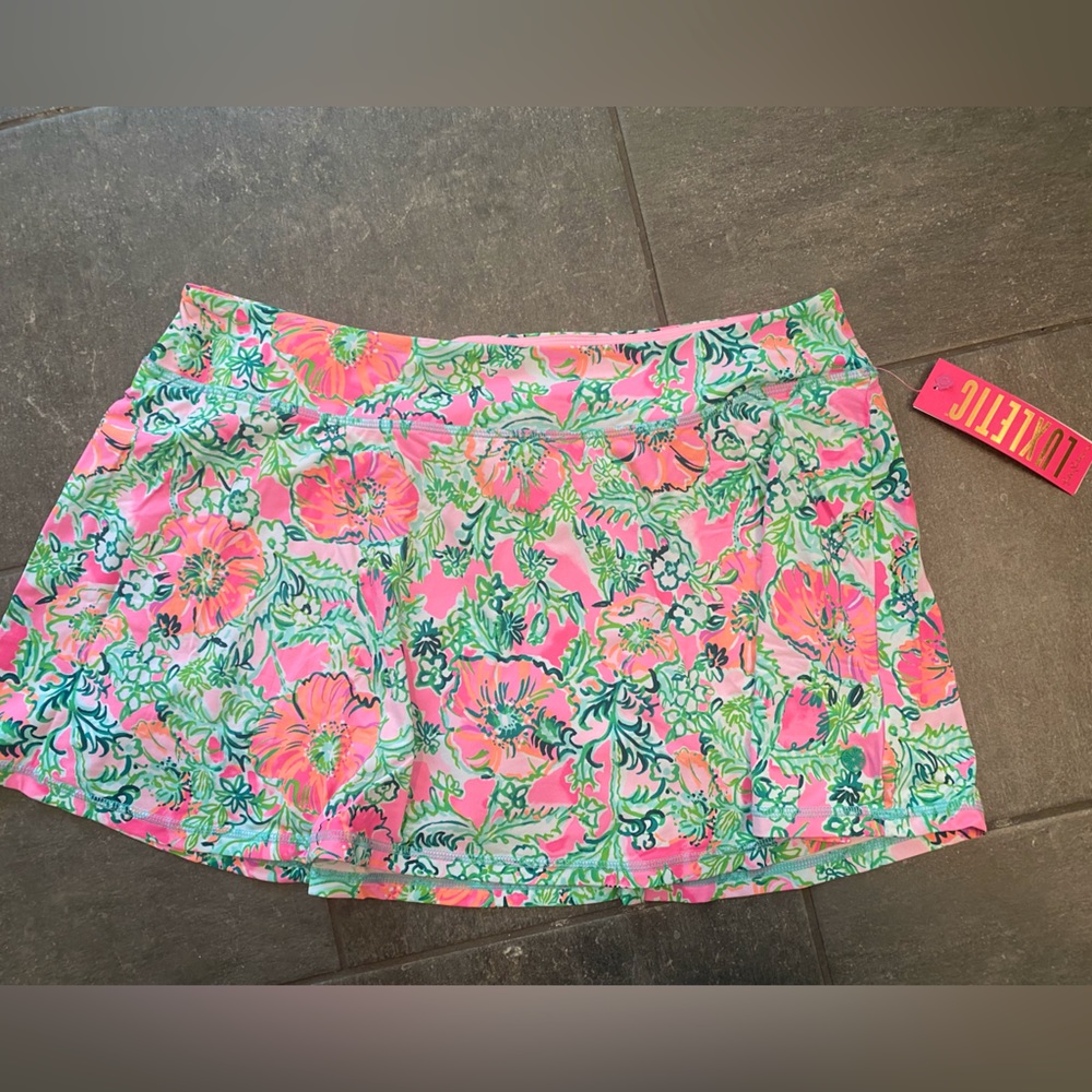 Lilly Pulitzer Pink Floral Mini Skirt